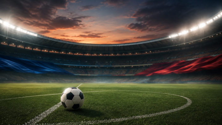 Ilustração editorial de bola em estádio antes da 26ª rodada do Brasileirão