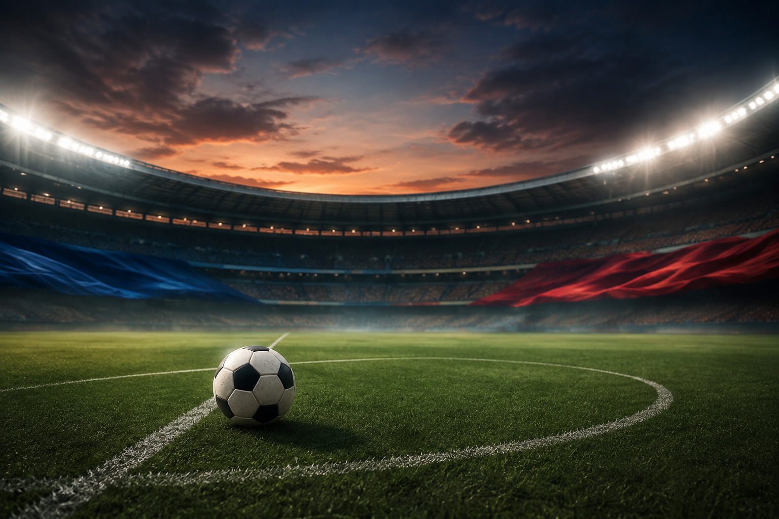 Ilustração editorial de bola em estádio antes da 26ª rodada do Brasileirão